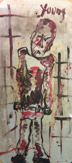 Dui by Purvis Young, mixed media