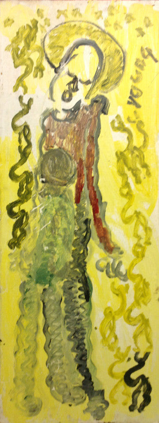 Singing Angel by Purvis Young, mixed media