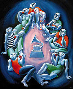 The Magic of Sound by Yuroz, 1993 serigraph