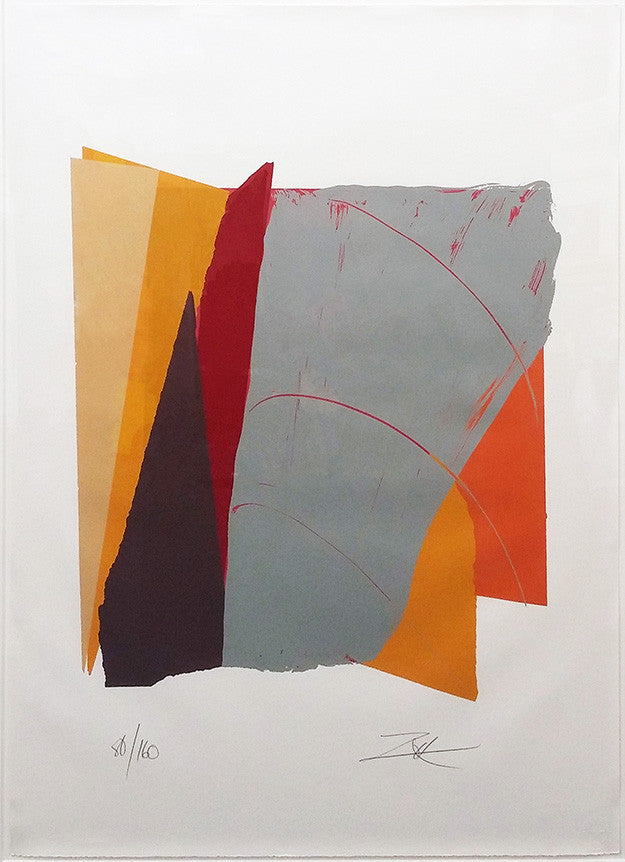 Red Line II by Larry Zox by Artists Misc., 1979 serigraph