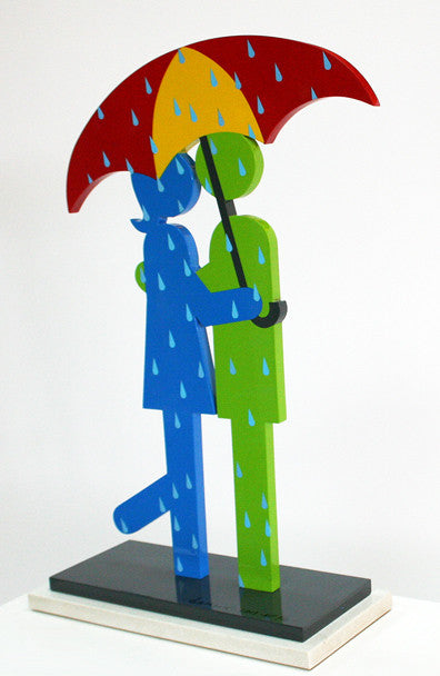 Meeting in the Rain by Stephen Gamson, 2013 sculpture
