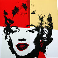 GOLDEN MARILYN MONROE 11.38 BY ANDY WARHOL FOR SUNDAY B. MORNING