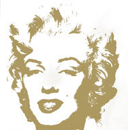 GOLDEN MARILYN MONROE 11.41 BY ANDY WARHOL FOR SUNDAY B. MORNING