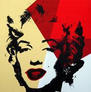 GOLDEN MARILYN MONROE 11.42 BY ANDY WARHOL FOR SUNDAY B. MORNING