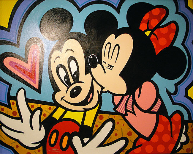 Surprise Kiss by Jozza, 2011 acrylic on canvas