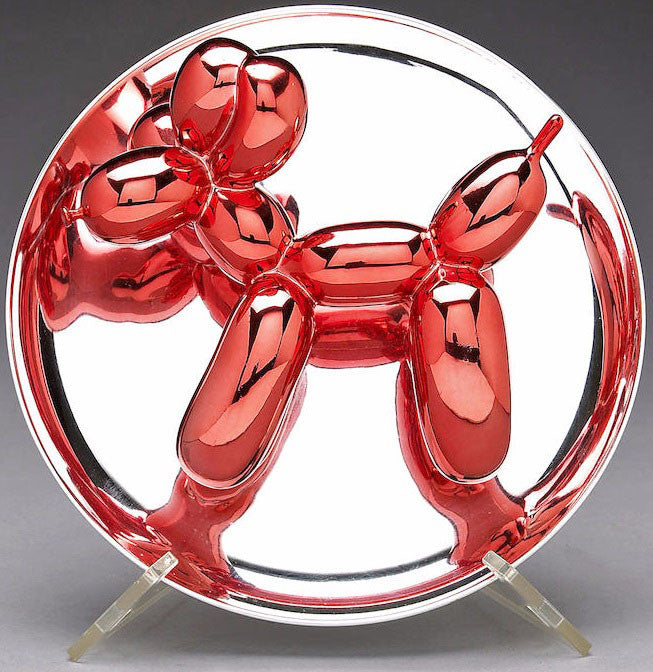 Balloon Dog (Red) by Jeff Koons, 2002 metallic porcelain multiple — detail 2