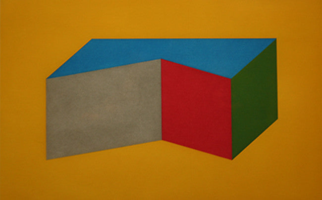 Forms Derived from a Rectangular Solid by Sol Lewitt, 1990 aquatint