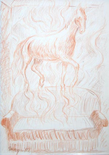 Le Secret D'etat by Rene Magritte, drawing on paper