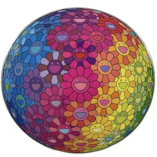 Flower Ball Inside the Rainbow's Heart by Takashi Murakami, lithograph edition