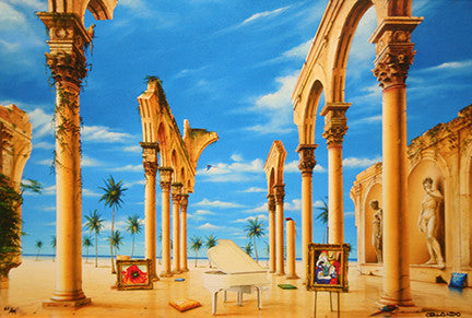 Ancient Time by Orlando Quevedo, giclee, on canvas
