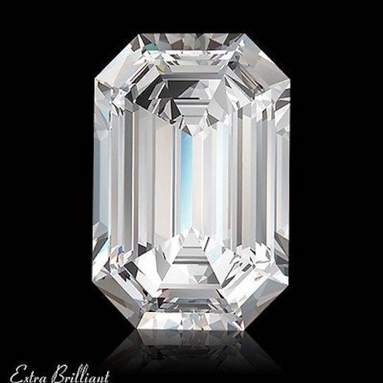 GIA Certified 2.0 Carat Emerald Diamond D Color VVS2 Clarity Excellent Investment