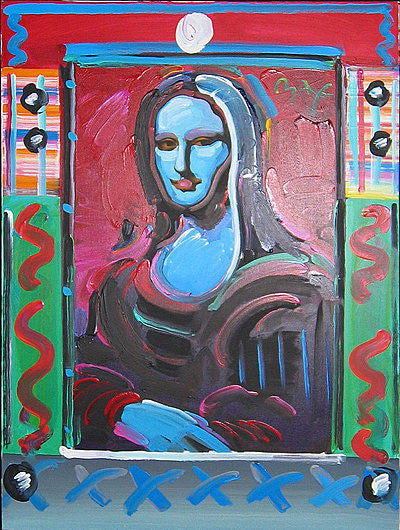 Mona Lisa by Peter Max, 1990 serigraph on paper