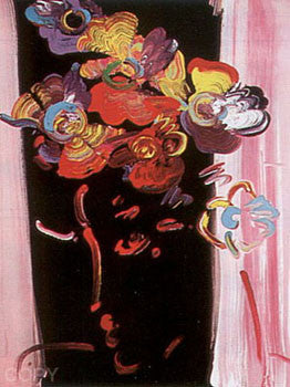 Roseville Profile by Peter Max, 1991 serigraph